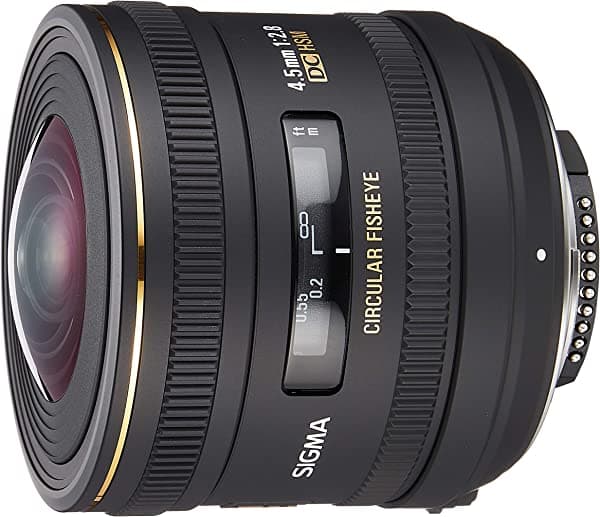 Sigma 0.177 in f/2.8 EX DC HSM Lente de ojo de pez circular para cámaras réflex digitales Nikon 486306