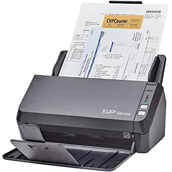 Fujitsu SP-1130Ne - Escáner de documentos dúplex de color fácil de usar con alimentador automático de documentos (ADF) y controlador Twain PA03811-B035