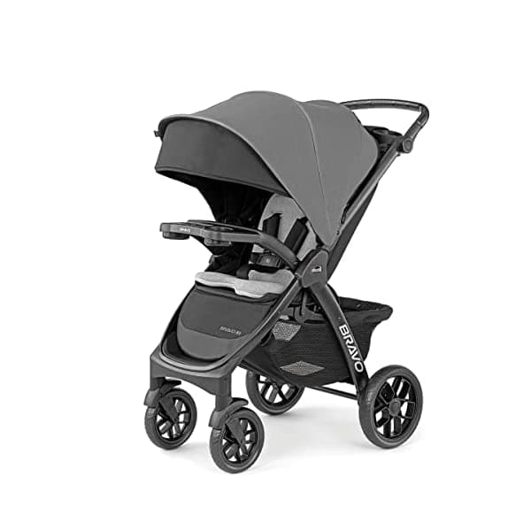 Chicco Bravo LE ClearTex - Cochecito de plegado rápido, peltre | Gris 5087011560070