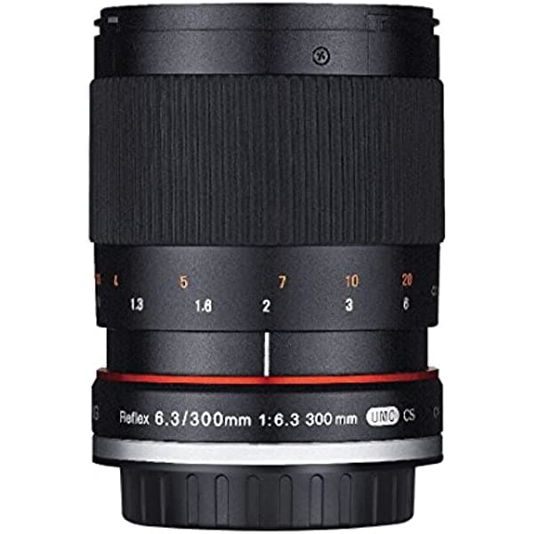 Rokinon - 300 mm f6.3 Mirror Lens cámaras con lentes intercambiables Canon M Negro 300M-M-BK