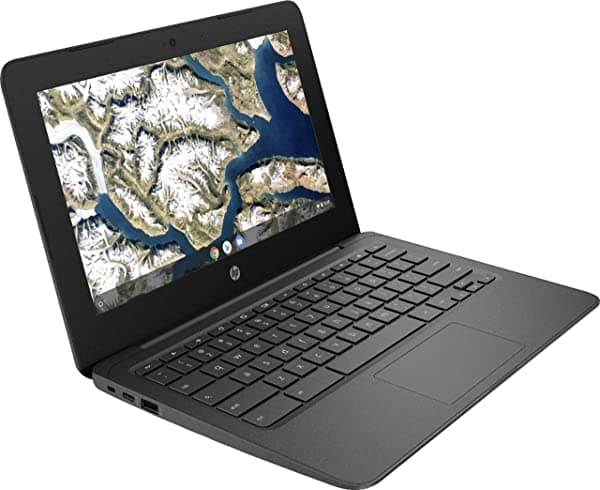 HP Laptop Chromebook de 11.6 pulgadas, Intel Celeron N3350 hasta 2.4 GHz, 4 GB LPDDR2 RAM, 32 GB eMMC, WiFi, Bluetooth, cámara web, Chrome OS + NexiGo paquete de tarjetas MicroSD de 32 GB