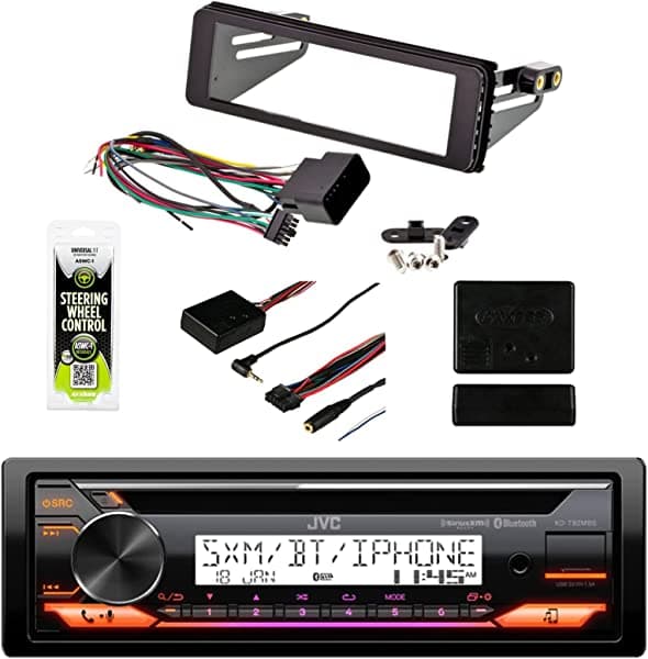 98-2013 Marine Harley Touring - Adaptador de instalación de radio estéreo para salpicadero Flht Flhx Flhtc JVC KMR M30BT-99-9600-aswc1