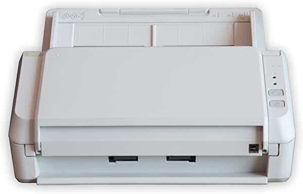 Fujitsu ScanZen CG01000-289101 Eko Color - Escáner de documentos personales, 20 ppm, compatible con Twain, gris claro