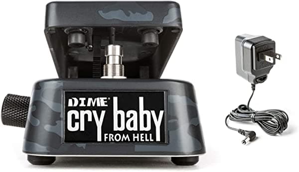 Dunlop DB01B Dime Crybaby From Hell Wah Pedal con fuente de alimentación Dunlop ECB-003 DB01-withpowersupply
