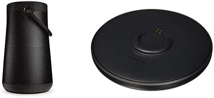 Bose SoundLink Revolve+ (Serie II) Altavoz Bluetooth portátil, negro y SoundLink Soporte de carga giratorio Negro