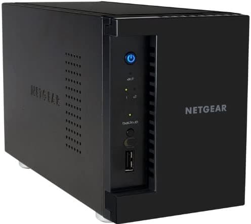 Netgear ReadyNAS 312 2-Bay Almacenamiento conectado a la red diskless (RN31200 - 100 NAS), Negro