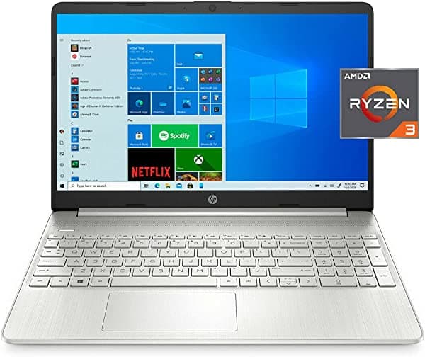 HP 15-ef1300wm 15.6" FHD, Ryzen 3-3250, 4GB RAM, 128GB SSD, Plata, Windows 10 S