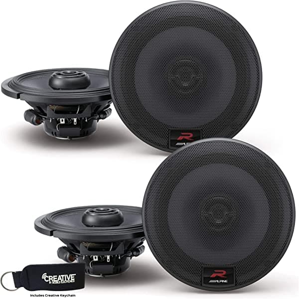 Alpine r-s65 Bundle - Dos Pares De Alpine r-s65 6.5 inch Altavoces coaxiales de 2 Vías R-S65+R-S65