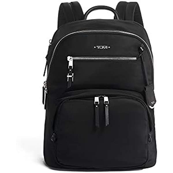 TUMI Mochila Hilden para mujer, Negro/Plateado, talla única, Mochila Voyageur Hartford 125049