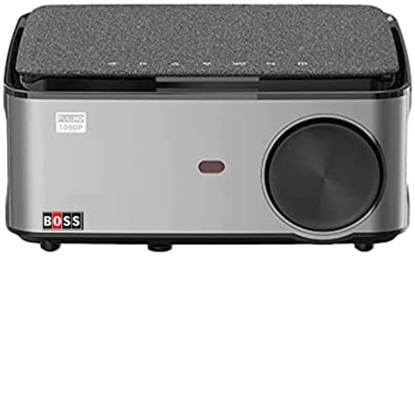 Boss S21A | Android 9 | Pantalla Ultra HD de 6500 lúmenes de 3840 x 2160 | Relación de contraste 15000:1 | Keystone digital 4D y zoom, WiFi y Bluetooth | Proyector de propósito para el hogar/oficina/instituto educativo