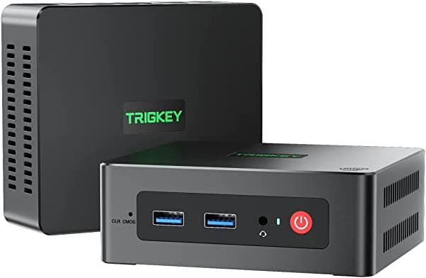 TRIGKEY Mini computadora W = 11 Pro Intel 11ª generación N5100 Computadoras de escritorio (4C, 4T, hasta 2.8GHz), 16GB DDR4 500G M.2 SSD G2 Computadora de PC pequeña, compatible con 4K @60Hz Dual HDMI|WiFi-5|BT4.0|USB 3.0|W = 10/11 TRIGKEY Intel N5100 Mini PC