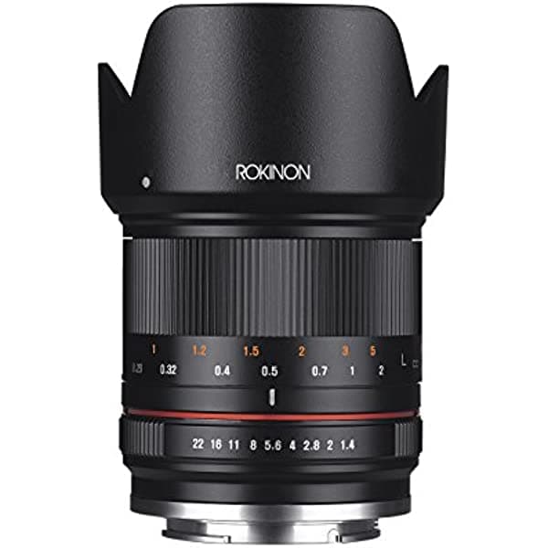 Rokinon RK21M-M 0.827 in F1.4 ED AS UMC Lente gran angular de alta velocidad para Canon (negro)