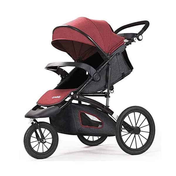 cynebaby Cochecito de correr para bebé - Cochecitos ligeros de 3 ruedas compacto ligero para bebés y niños pequeños