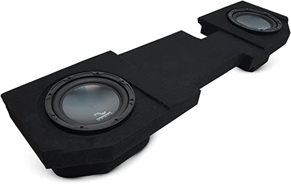 Harmony Audio compatible con Dodge Ram Quad o Crew Truck 2002-15 HA-R104, caja doble para subwoofer de 10 pulgadas HA-SUB-PACKAGE356