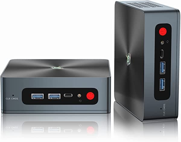 Beelink Mini PC, Intel Core i5-1035G4 de 10ª generación, 16GB RAM, 500GB NVMe M.2 SSD, Gigabit Ethernet, 4K HD, doble HDMI, WiFi 5, BT5.0, computadora de escritorio mini con encendido automático Beelink SEi10 I5-1035G4