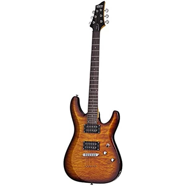 Schecter C-6 Plus VSB - Guitarra eléctrica de cuerpo sólido, VSB 444