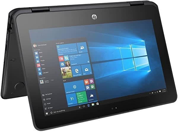 2018 HP X360 ProBook Business 2 en 1 pantalla táctil de 11.6 pulgadas, procesador Intel Celeron N3350 de doble núcleo, 4 GB de RAM, 64 GB SSD, HDMI, Bluetooth, cámara web, WiFi, Windows 10 Pro HP ProBook x360 11-G1 EE
