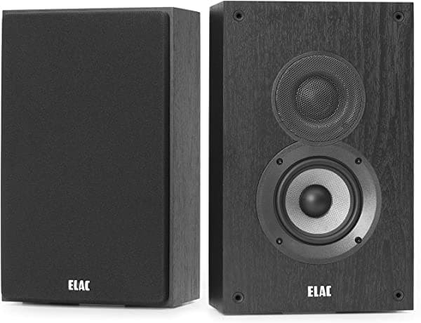 ELAC Debut 2.0 OW4.2 - Altavoces de pared (2 unidades), color negro DOW42-BK