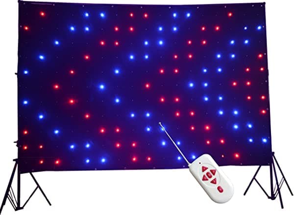 KHXED Cortina Led De Visión Con Luz Led De Píxeles P18 De 2 X 3 M Dmx512 Para Banda De Dj Móvil Club Boda Escenario De Telón De Fondo KHX18-06