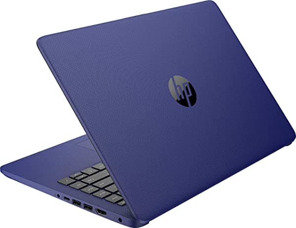 Portátil HP Stream de 14 pulgadas versión 2021 con pantalla HD, procesador Intel Celeron N4020 Dual-Core (de doble núcleo), memoria DDR4 de 4 GB, almacenamiento de 128 GB (64 GB de eMMC y 64 GB de tarjeta de memoria TGC), puerto HDMI, wifi, cámara web, Bluetooth y 1 año de Microsoft 365 y de Windows 10 en modo S dq0005dx128