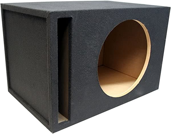 American Sound Connection ASC - Subwoofer individual de 18 pulgadas, MDF de ajuste universal con puerto ventilado, caja para subwoofer HP118V