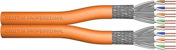 DIGITUS Cable de instalación de red Cat-5e Cat-6 Cat-6A Cat-7 Cat-7A naranja 328.1 ft ‎DK-1743-VH-D-1