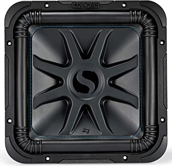 KICKER Solo-Baric L7S - Subwoofer cuadrado para caja sellada o ventilada (1500 W, 12 pulgadas, 4 ohmios) 44L7S124