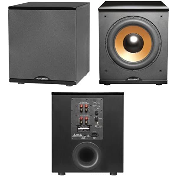 BIC Acoustech H-100 Cinema Series - Subwoofer (500 W), color negro brillante H-100 BIC