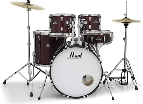 Pearl Roadshow RS584C/C91 - Batería de 4 piezas, color rojo vino, Rojo vino RS525SC/C91