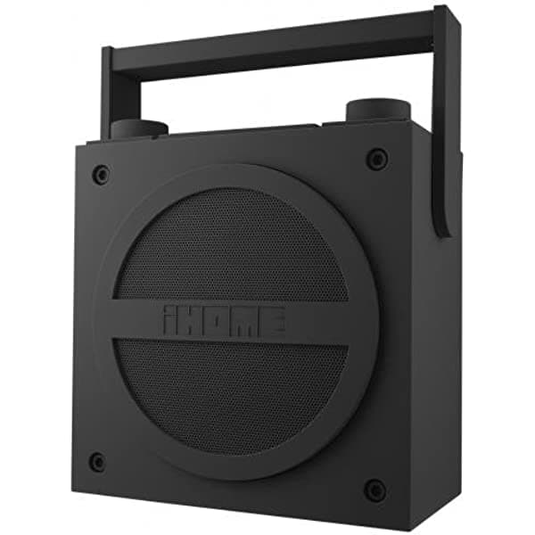 iHome iBT4GC - Boombox recargable con radio FM (gris)