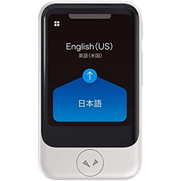 Pocketalk S Traductor de Voz Bidireccional con Datos Integrados (Blanco, PTSGW-US) - Ideal para Traducciones Precisas y Veloz de Idiomas.
