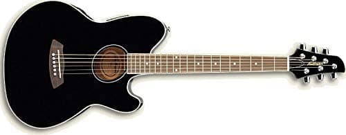 Ibanez Talman TCY10E - Guitarra acústica y eléctrica, color negro TCY10E-BK