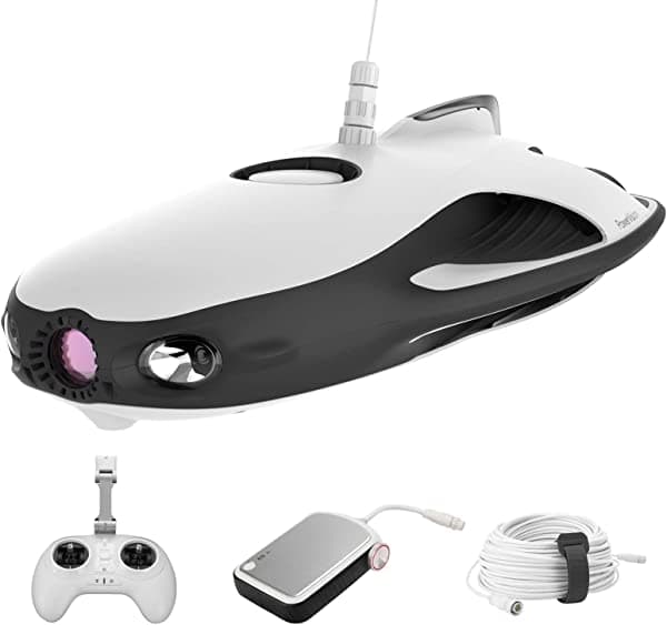PowerVision PowerRay Explorer Drone de cámara submarina con cámara 4K UHD para buceo y navegación PRE10