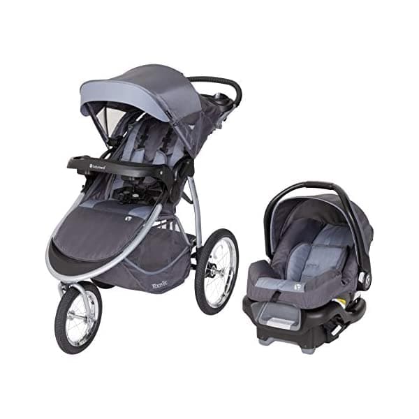 Baby Trend Expedition Race Tec Jogger Travel System con Asiento de Auto, Ultra Grey TJ76D13A