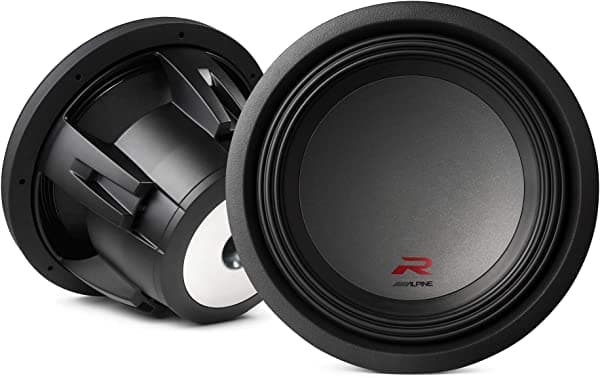 Alpine R-W12D2 Type R subwoofer para automóviles, 12 pulgadas, 2250 Vatios, máximo 2 ohmios