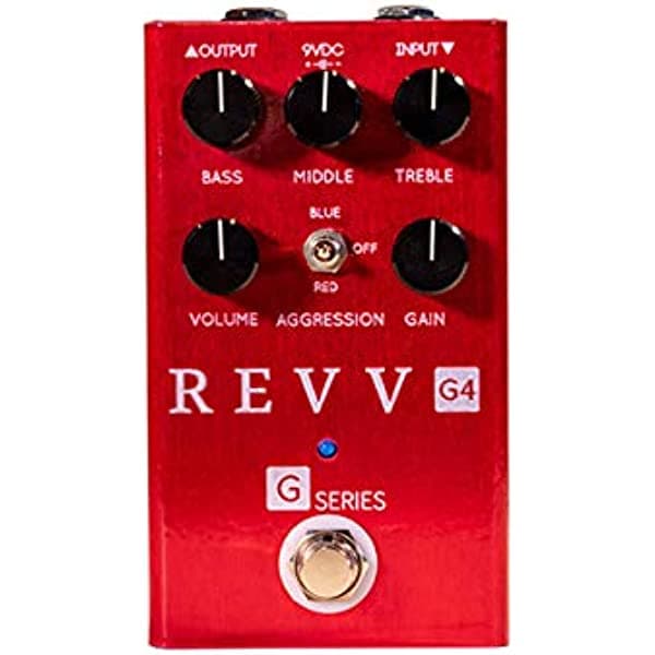 Revv G4 Preamplificador/Overdrive/Distortion Pedal rojo G4 Distortion