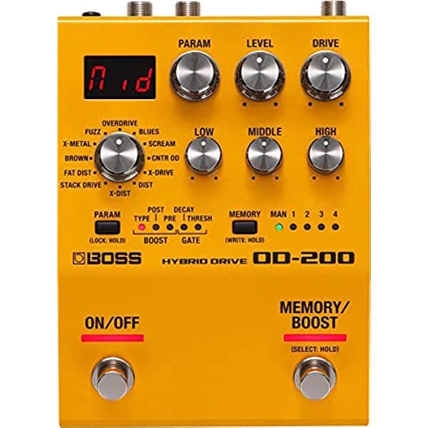 Boss Pedal de accionamiento híbrido OD-200