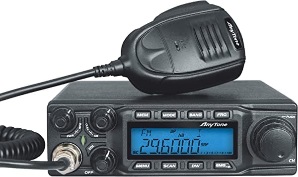 HESENATE AnyTone AT-6666 Radio de 32.8 ft de alta potencia 15W/45W/60W 40CH Transceptor móvil SSB (PEP)