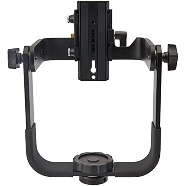 Manfrotto 393 - Soporte de teleobjetivo pesado para monopi, sustituye a 3421, color negro