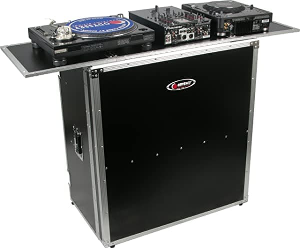 Odyssey FZF5437T Flight Zone 54 amplio, 37 mesa de DJ de alto plegable, color negro