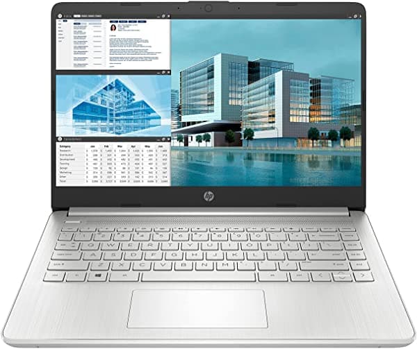 Portátil HP más reciente, pantalla táctil HD de 14 pulgadas, procesador Intel Core i3-1115G4, lector de tarjetas multimedia, HDMI, Bluetooth, Wi-Fi 5, Windows 10 Home, plata (8 GB de RAM | 128 GB SSD) Notebook