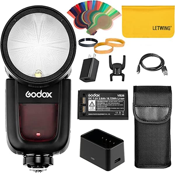 Godox V1-C TTL - Flash para cámara de fotos Canon