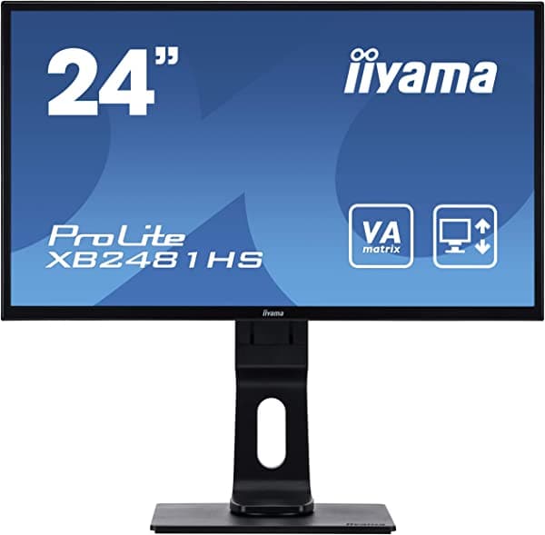iiyama Prolite XB2481HS-B1 - Pantalla LED Full HD de 23.6 pulgadas, color negro