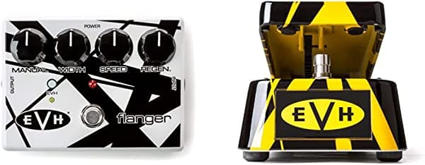 Pedal de efectos de guitarra MXR Flanger y Dunlop Eddie Van Halen Signature Wah