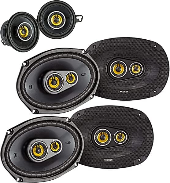 Kicker paquete de altavoces: 2 pares de altavoces CS 6 x 9 pulgadas y un par de altavoces CS 3.5 pulgadas