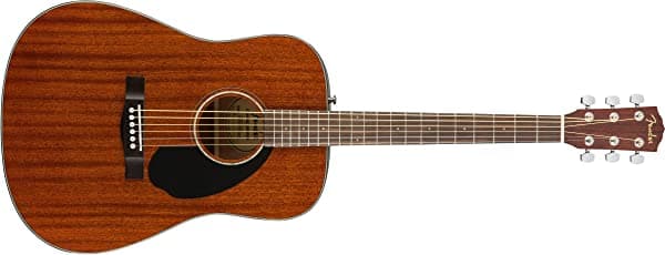 Fender CD-60S Dreadnought - Guitarra acústica, diapasón de nogal, caoba 970110022