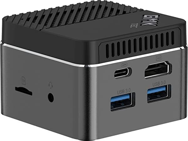 GMK Tec Mini PC Windows 11, GMKtec Mini computadora de escritorio 6GB DDR4 128GB SSD Intel Gemini Lake N4100, procesador Wi-Fi de doble banda/Gigabit Ethernet/BT4.2/4K @ 30Hz/USB3.2/VESA Mount