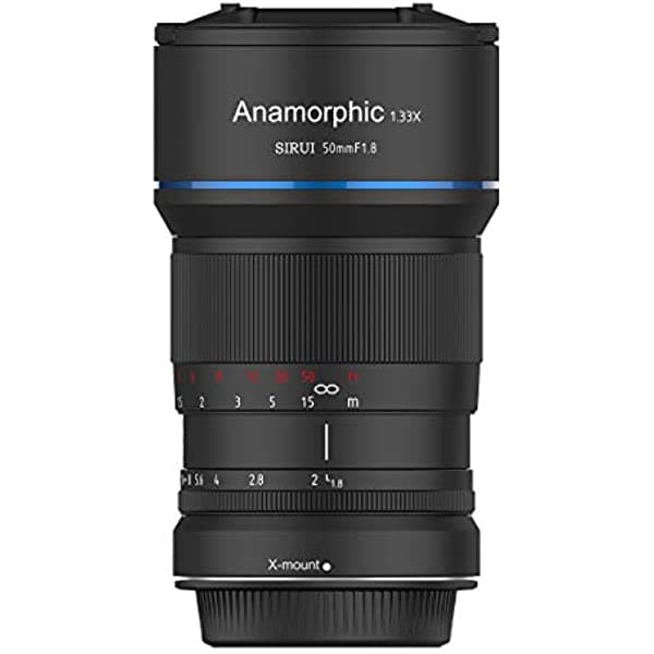 SIRUI Lente anamórfica APS-C F1.8 de 1.969 in para montaje en X MEK7X