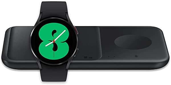 Samsung Galaxy Watch 4 40mm Bluetooth Negro con Cargador Inalámbrico Doble Rápido 2021 - Versión USA