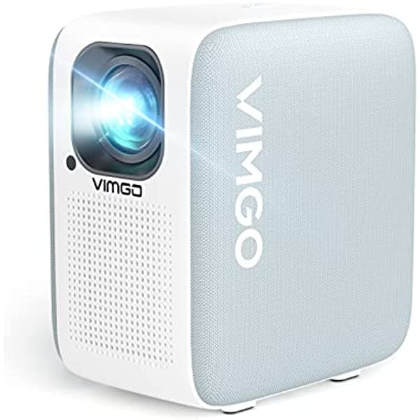 VIMGO Proyector con WiFi y Bluetooth, proyector portátil nativo 1080P compatible con 4K de 120 pulgadas para el hogar al aire libre, proyector de película inteligente LED compatible con iOS/Android/PS5/TV Stick/Xbox Power10